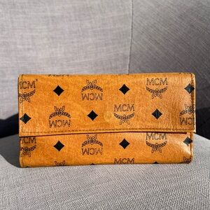 Mcm Visetos Long Wallet Organizer
